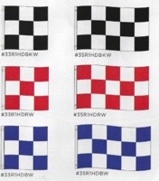 Checkered Race Style Horizontal Flags