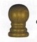 Wood Grain Ball Ornament (optional for use with Aluminum Anti-Furl Rotating Poles)
